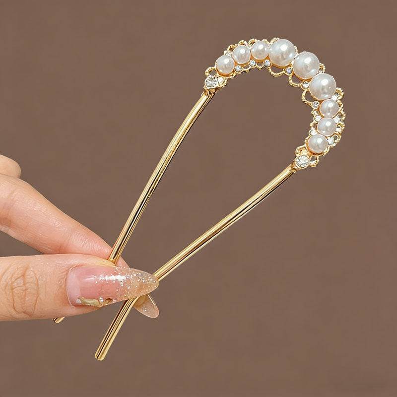 Dainty Freshwater Pearl Hair Stick/ Bun Holder