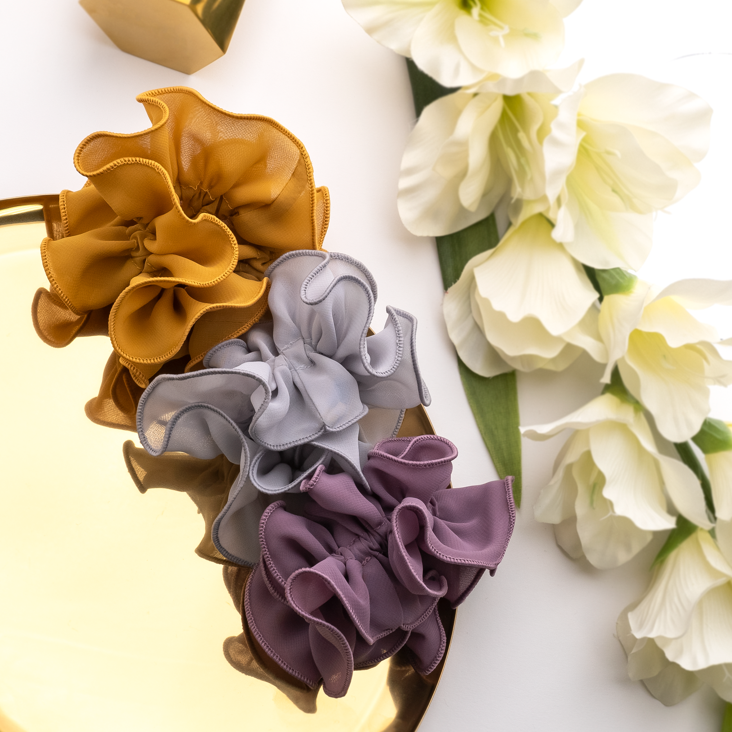 Silky Chiffon Scrunchie Hair Ties