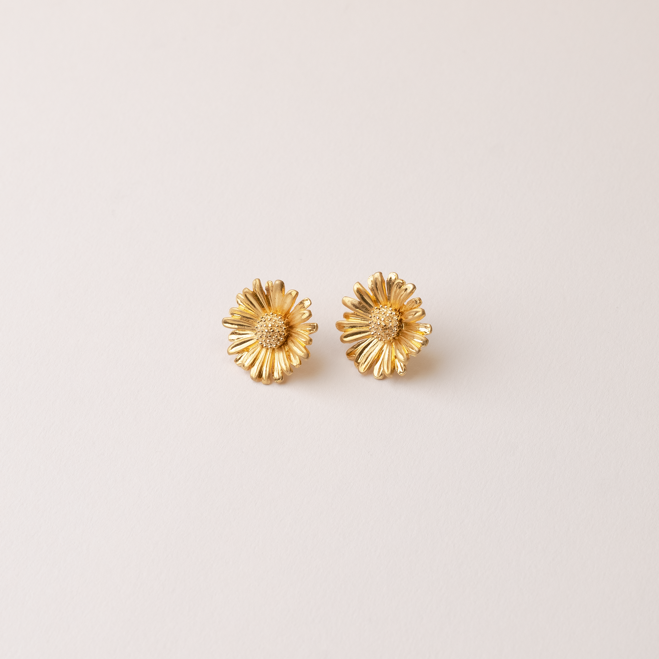 Dainty Sunflower Stud Earrings