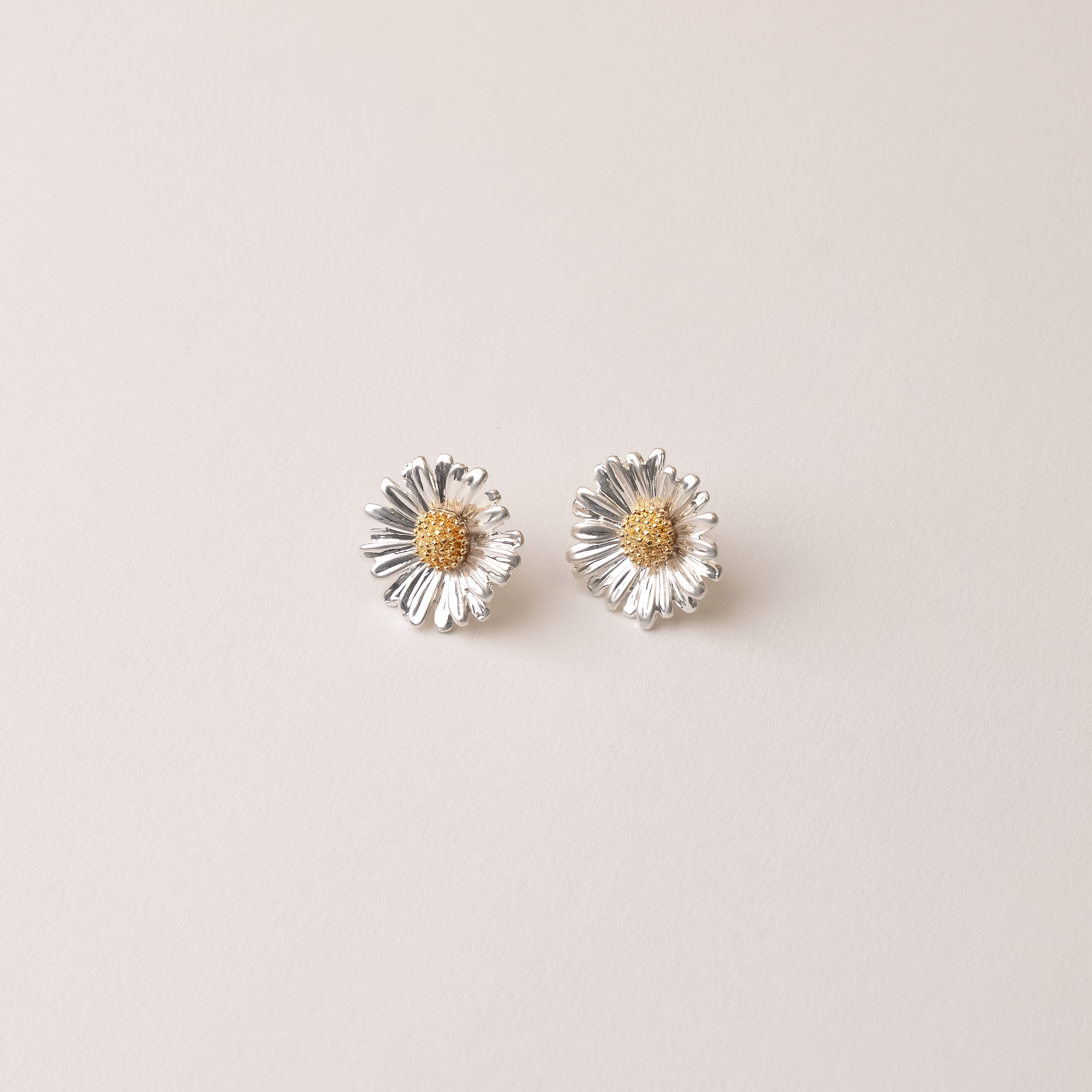 Dainty Sunflower Stud Earrings