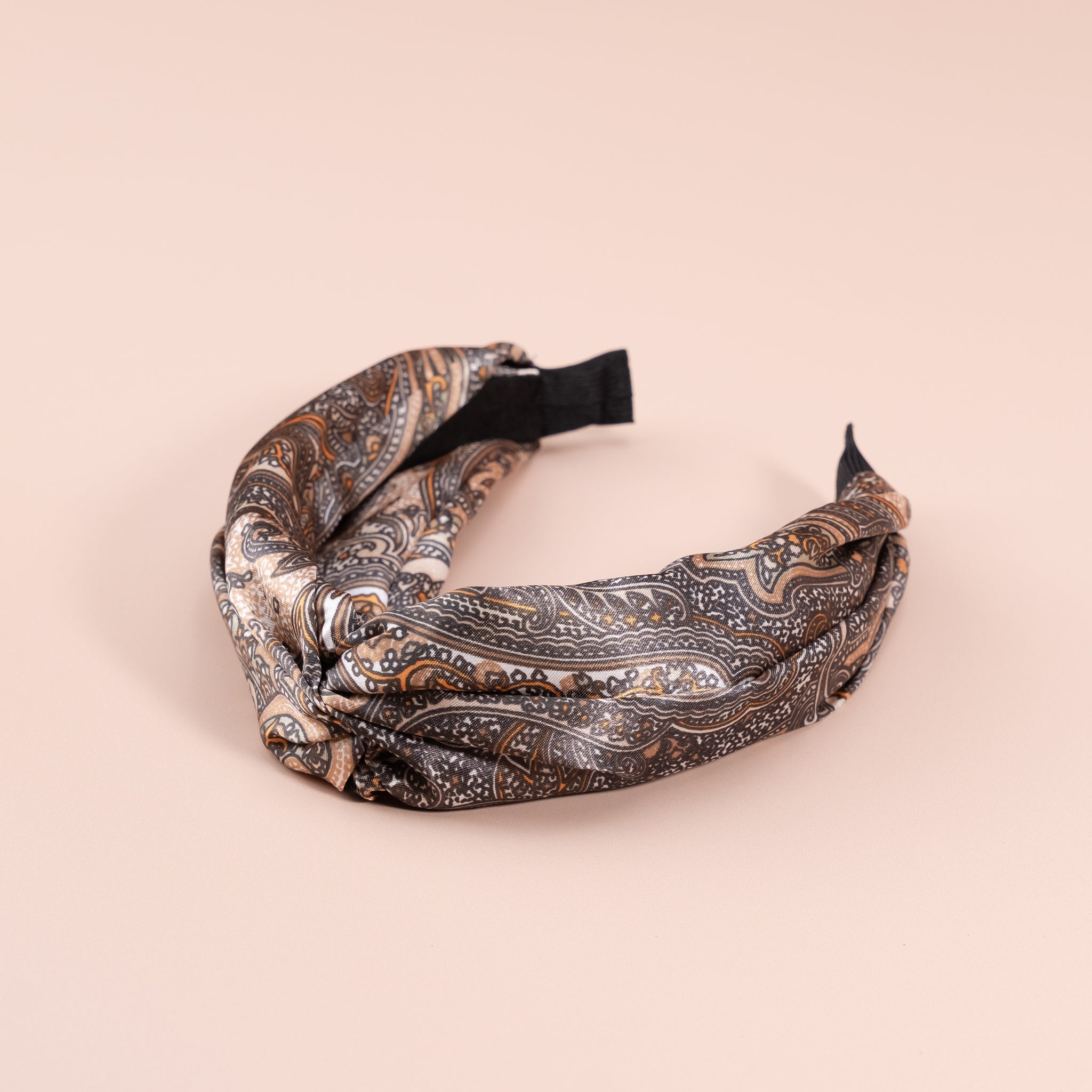 Paisley Top Knot Silk Headband