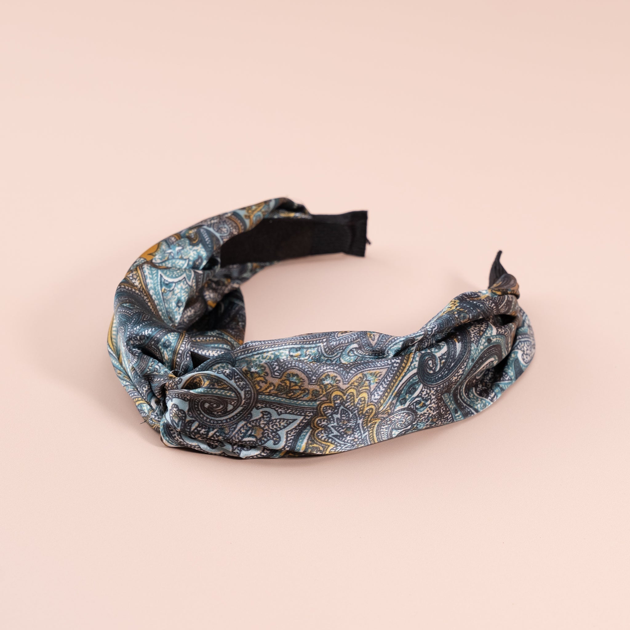 Paisley Top Knot Silk Headband