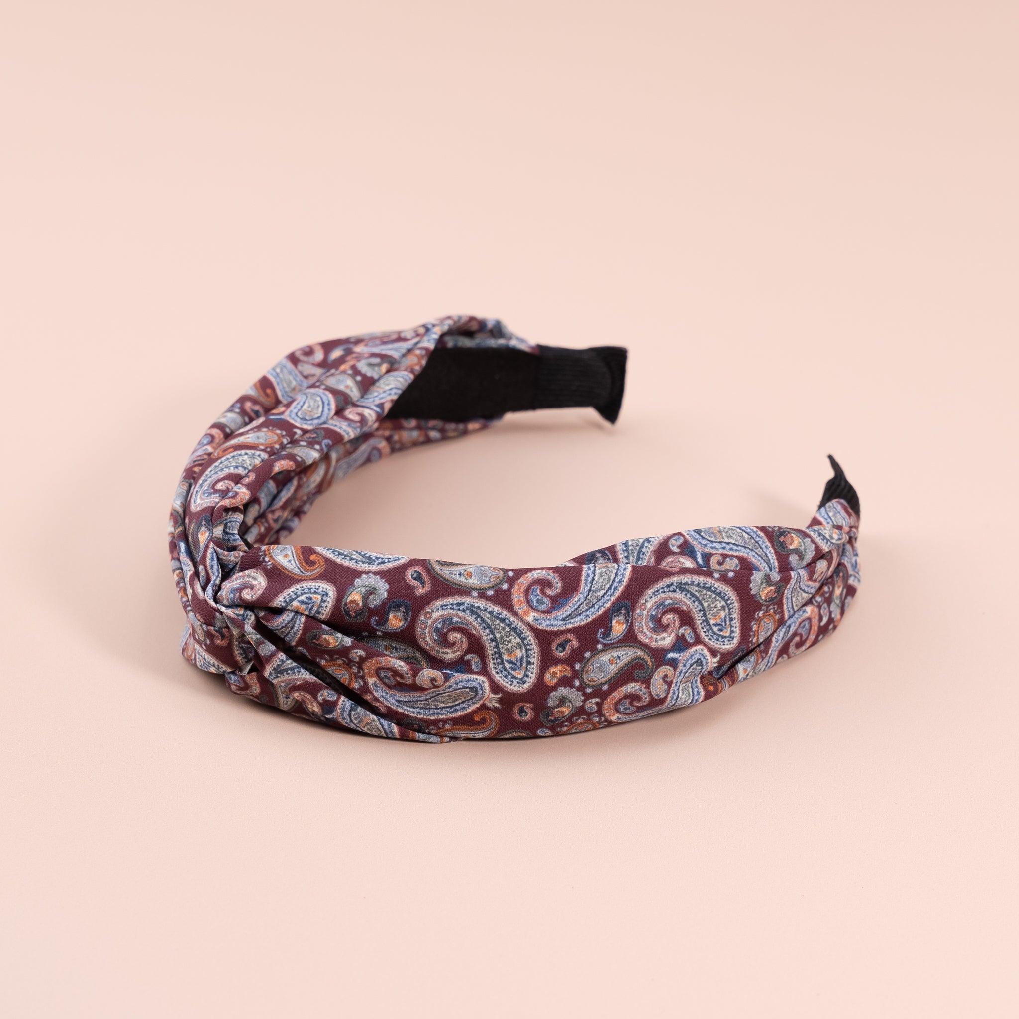 Paisley Top Knot Silk Headband