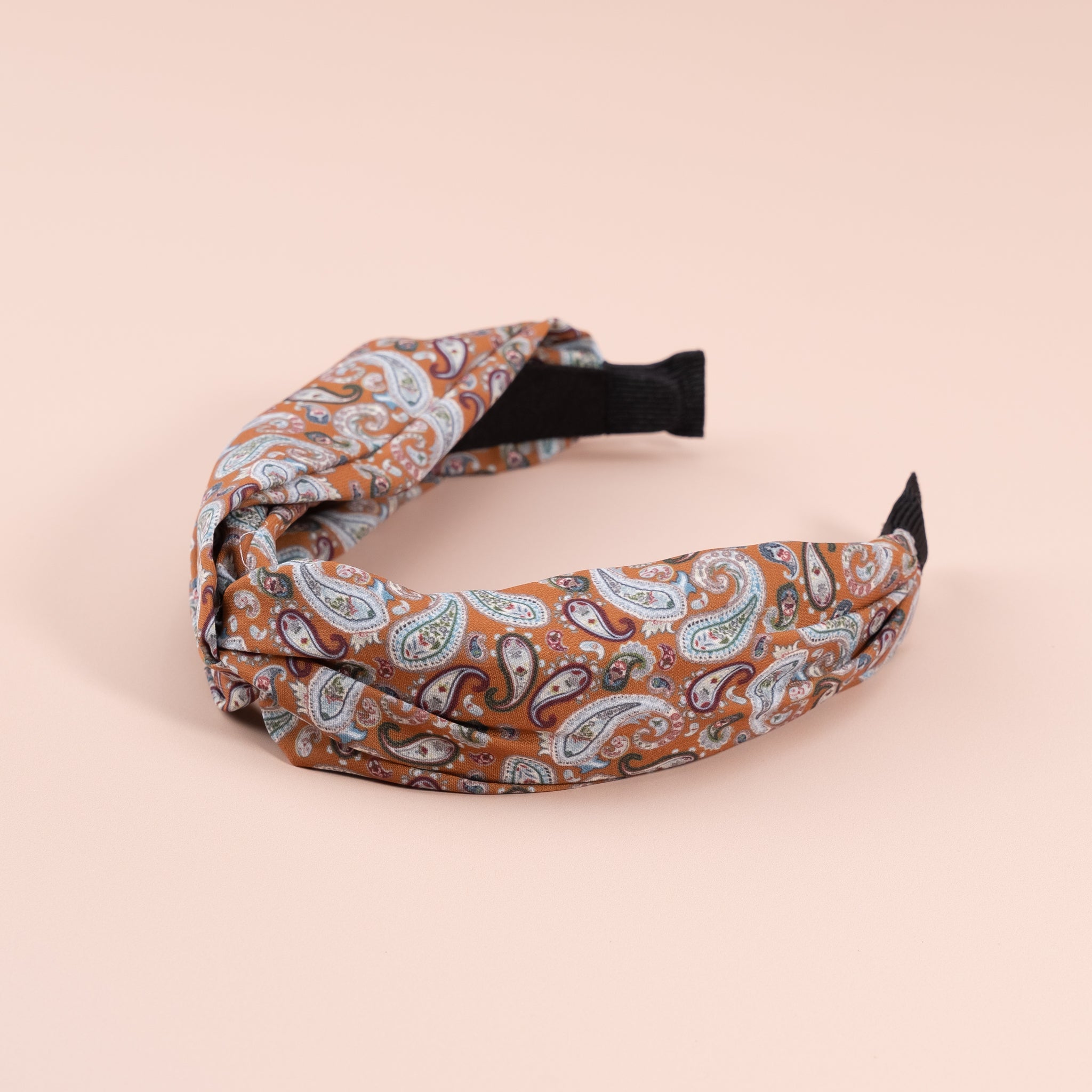 Paisley Top Knot Silk Headband